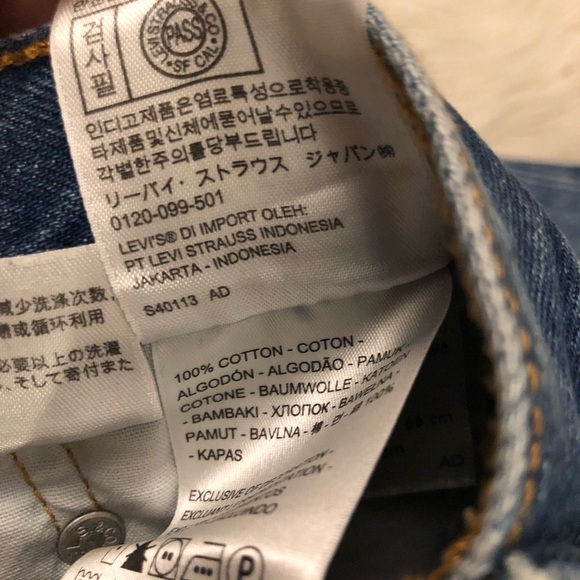 Levi’s 501 Original High Rise Straight Leg Blue Denim Premium Jeans 26 x 30 - Picture 16 of 16